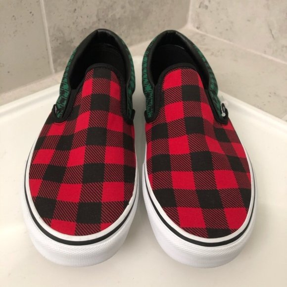 multi plaid vans